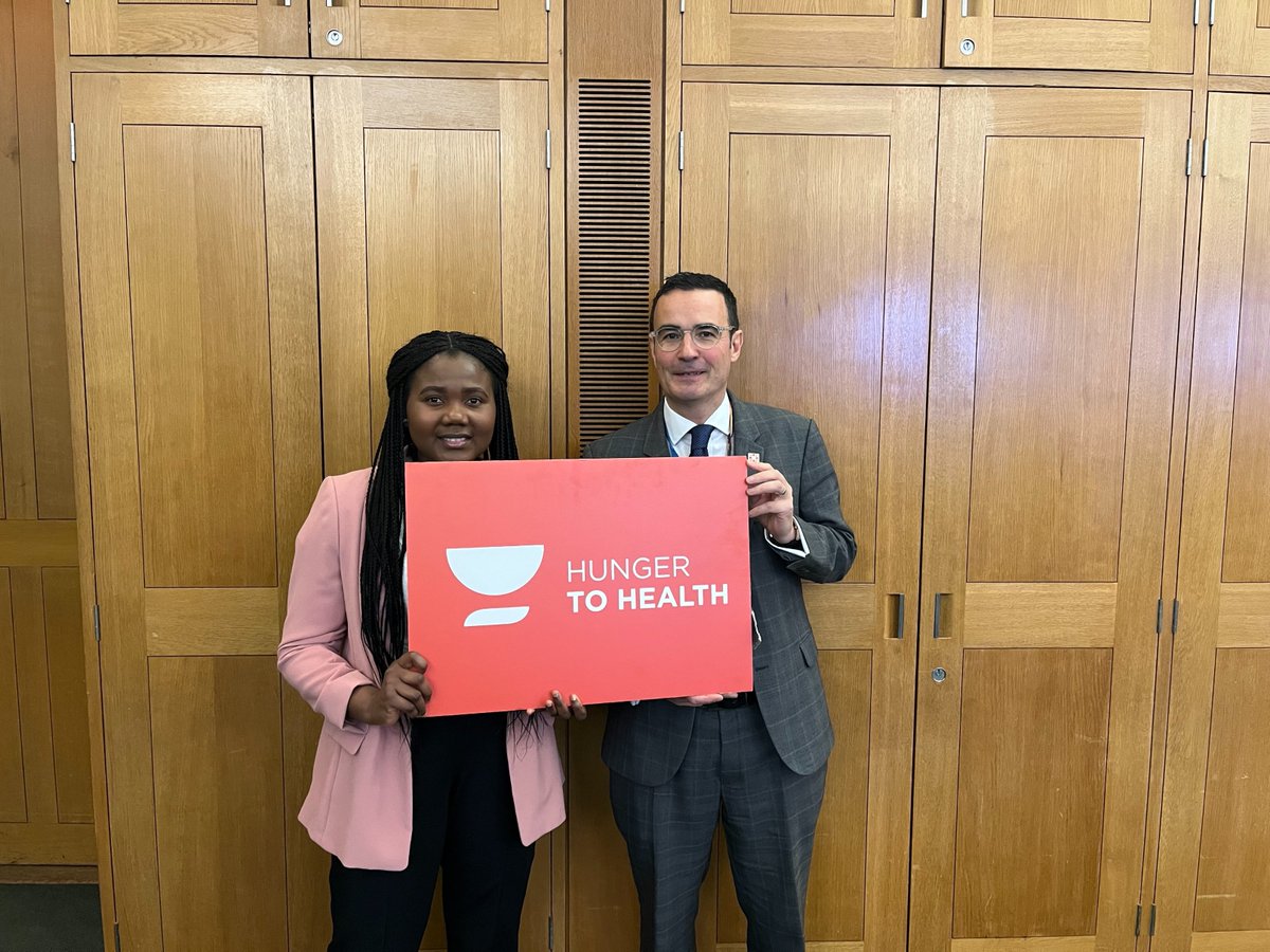 “Malnutrition is one of the most urgent and foundational challenges facing the world…this issue should transcend the world of politics.” - @jonny_oates

We recently supported the launch of the #Hunger2Health campaign in Parliament.