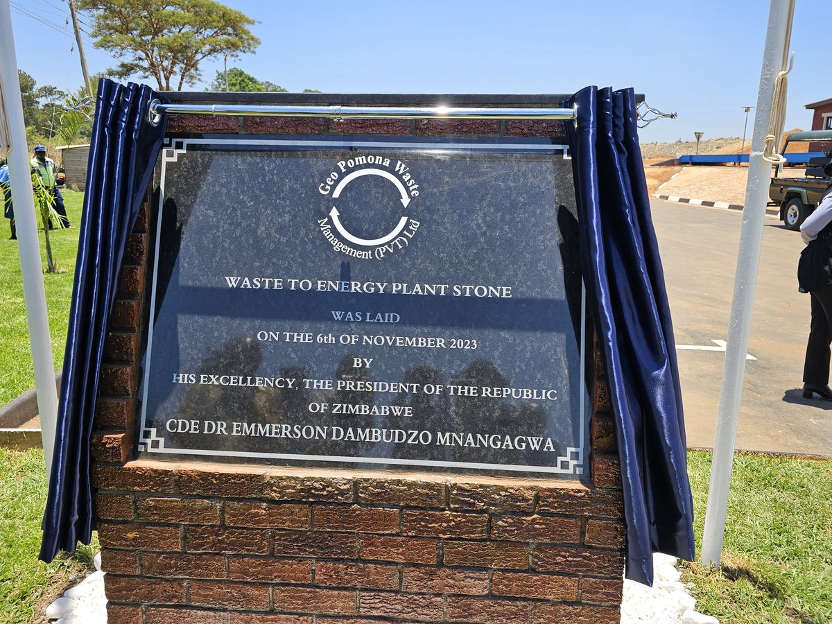 The successful establishment of projects like the Geo-Pomona Waste Management system is testament to Zimbabwe's openness for business. These are the fruits of the #NDS1. The country offers a convenient and safe investment destination, hence #InvestInZimbabwe. 
#Vision2030