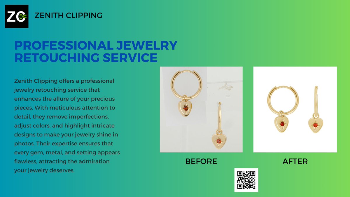 Zenith Clipping offers a professional jewelry retouching service that enhances the allure of your precious pieces. #JewelryRetouching #GemstoneRetouch #JewelryPhotoEditing #JewelryPhotography #DiamondRetouch