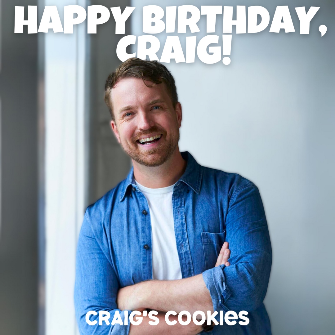 CraigsCookies's tweet image. November 6th is Craig&apos;s birthday! 🎈 Show him some love in the comments! 💙 Happy Birthday, Craig! 🍪 #craigscookies