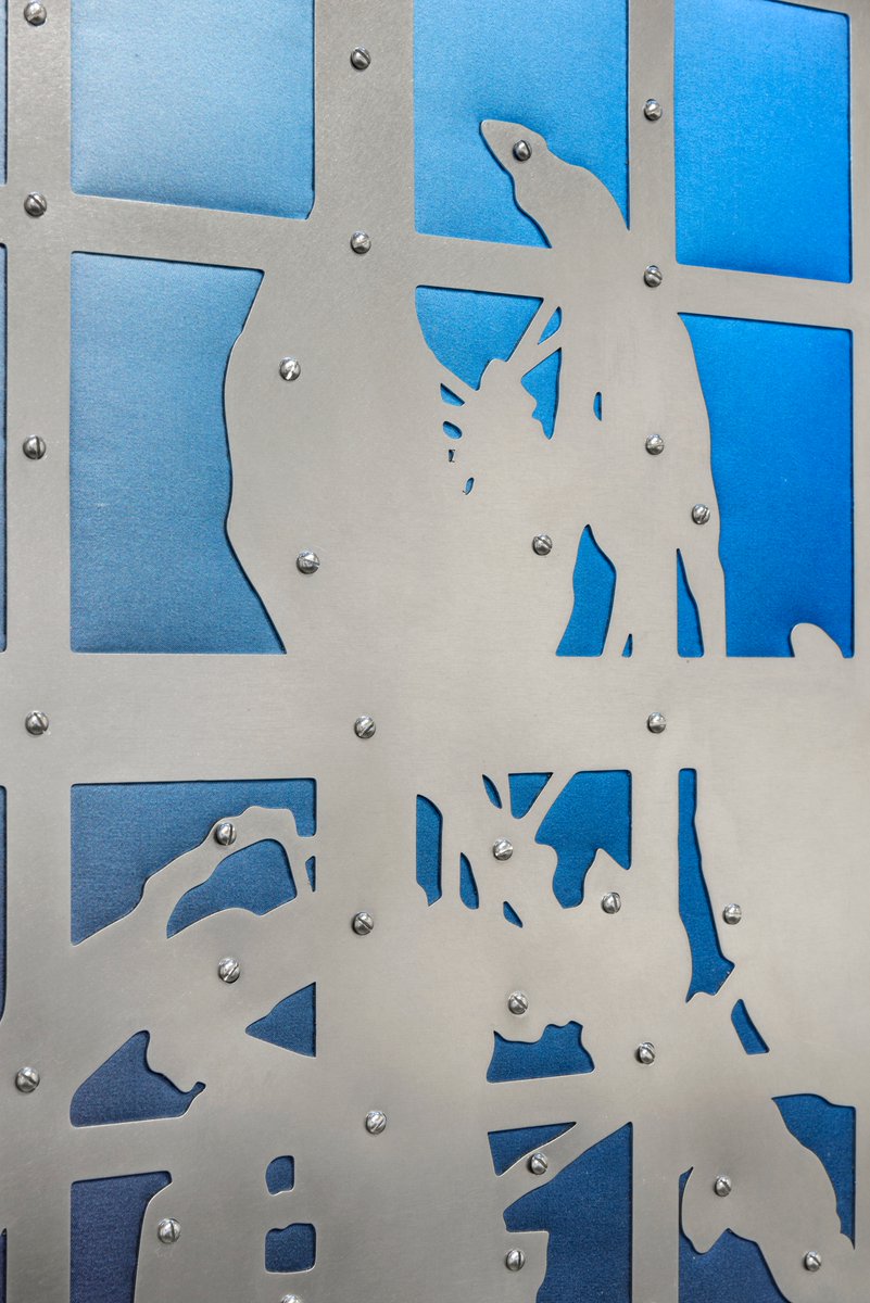 Unit1_Gallery's tweet photo. ⚡Emilie Houldsworth⚡

Dialectic of Division, 2023
Digitally Printed Cotton, Stainless Steel, Wadding, Plywood, Screws
34 x 42cm

Volatile Futures
3–11 November
Tuesday – Saturday
11 am – 6 pm

Don’t miss a chance to visit and book your visit now:
 https://t.co/GHCqE7nCJs https://t.co/tNkAVms4DX