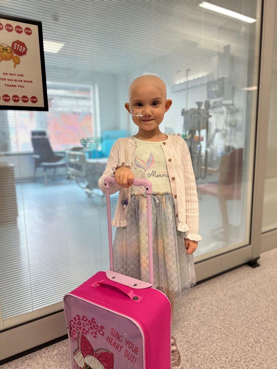 'This is a huge milestone achieved in her recovery.' We are delighted to share that Emilia has left hospital and is back home with her family, following her stem cell #transplant. 🎉 A huge thank you to everyone who has supported Emilia's journey so far.❤️ @Bham_Childrens