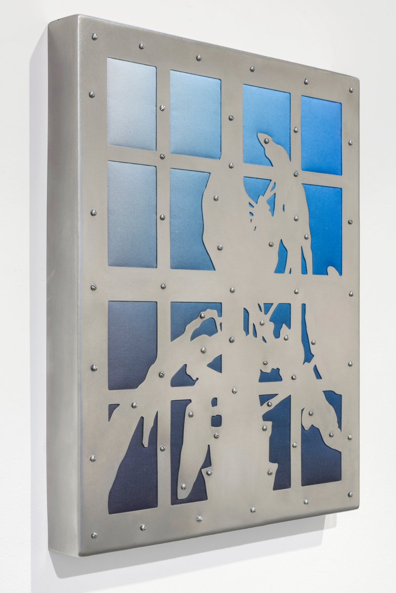 Unit1_Gallery's tweet photo. ⚡Emilie Houldsworth⚡

Dialectic of Division, 2023
Digitally Printed Cotton, Stainless Steel, Wadding, Plywood, Screws
34 x 42cm

Volatile Futures
3–11 November
Tuesday – Saturday
11 am – 6 pm

Don’t miss a chance to visit and book your visit now:
 https://t.co/GHCqE7nCJs https://t.co/tNkAVms4DX