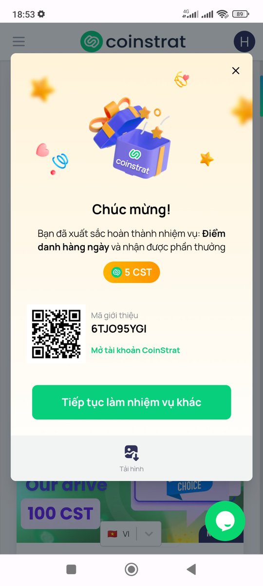daohuan1's tweet photo. Tiền thưởng đã giảm xuống còn nửa, giá CST token chuẩn  bị bay cao.  Anh em tranh thủ đi nhé #Coinstrat, #CST, #BSC, #BNB, #Airdrop https://t.co/1NE1k359aK