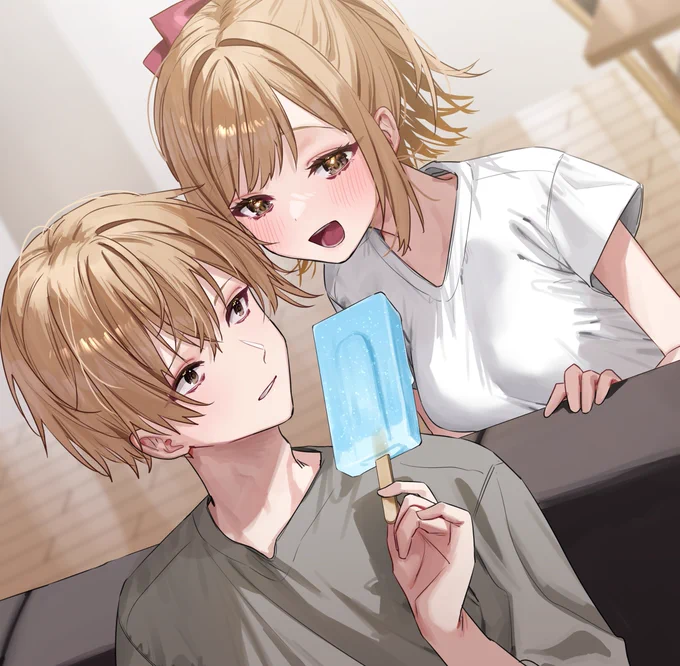 お兄ちゃん。それ、あ〜んしていい?#じついも 