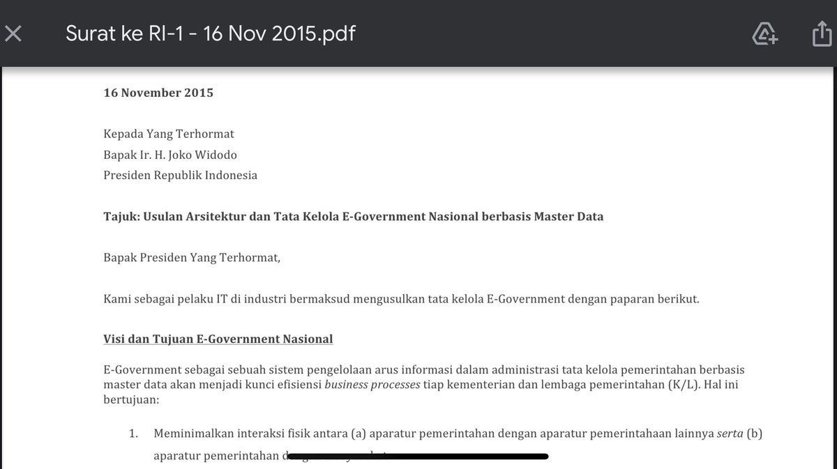 ainunnajib's tweet photo. 16 Nov 2015, sebentar lagi genap 8 tahun sejak saya memaparkan kepada Presiden @jokowi konsep e-Gov yang terpadu, arsitektur dan tata kelolanya, termasuk organization design untuk kebijakan (NCIO) serta implementasi (“NewCo” anak perusahaan BUMN, atau sekarang istilahnya GovTech) https://t.co/ls4qiFzkAc