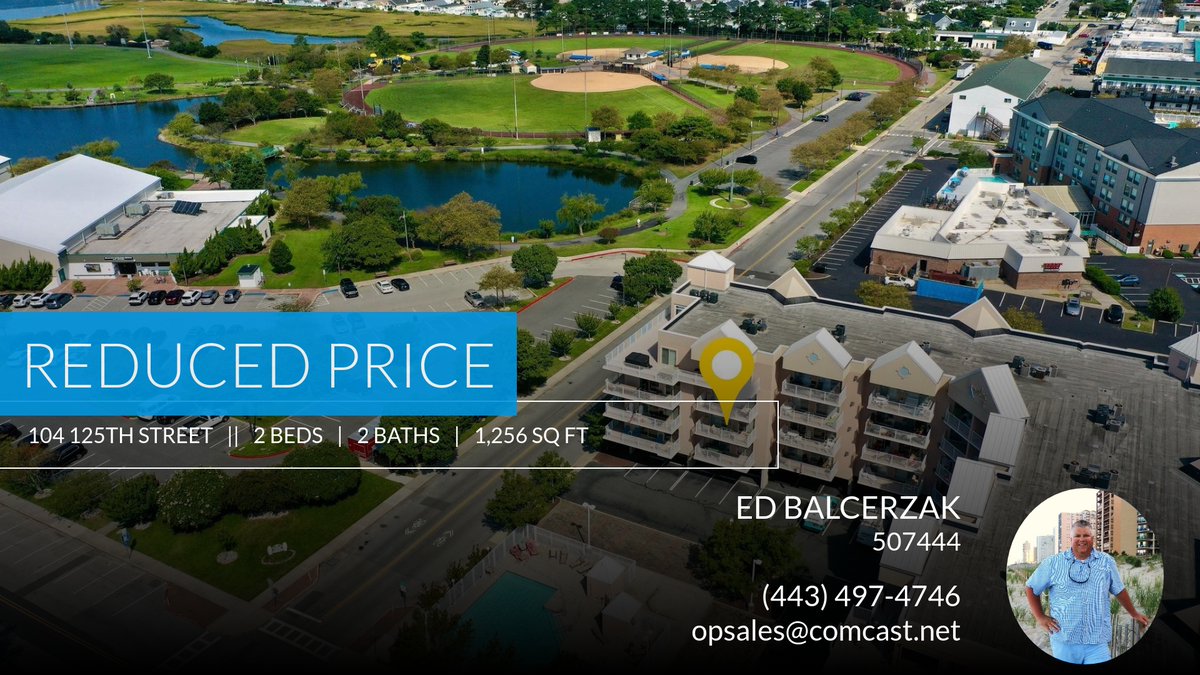 BalcerzakEd's tweet photo. 📍 Reduced Price 📍 This recently reduced home at 104 125th Street 202 in Ocean City won't last long, so, don't wait to set up a showing! Reach out here or at (443) 497-4746 for more information! https://t.co/9m2mqDaCuh https://t.co/W29t2Dk5Wd