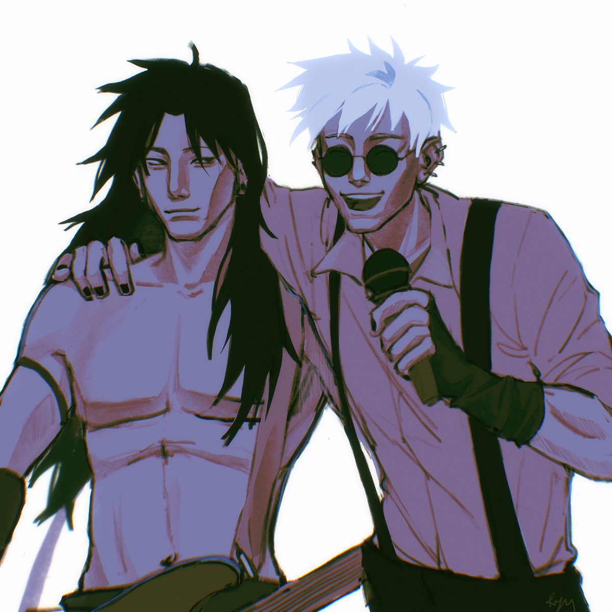 ryumalyue's tweet photo. satosugu cosplaying themselves from another universe #stsg #jjk #darkheaven https://t.co/LH460FboKW