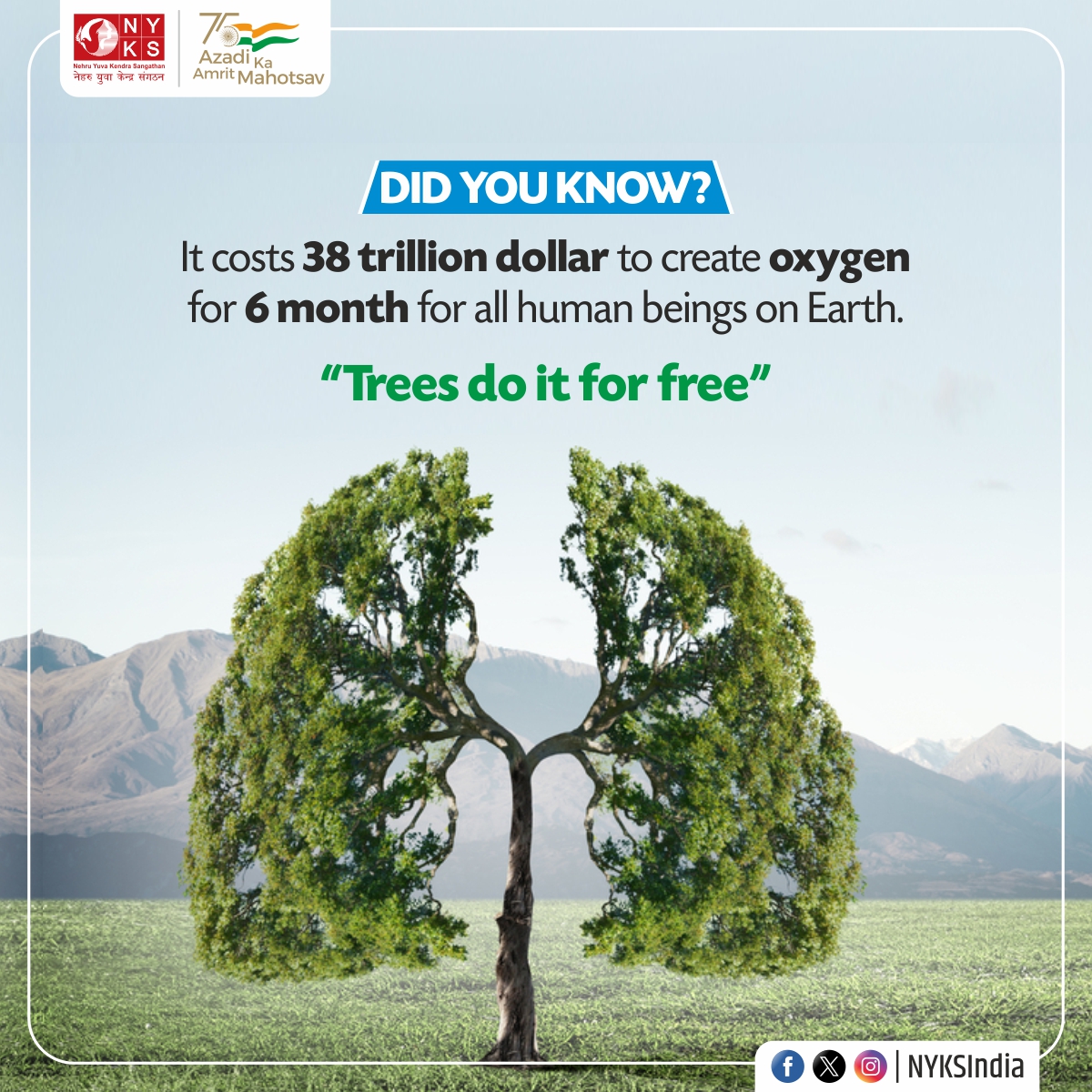 Did you know? Providing clean air for all of humanity for just 6 months comes with a staggering price tag of 38 trillion dollars. Let's protect our planet and the air we breathe. 🌍💨 

#AirQuality #ProtectOurPlanet #CleanAirMatters