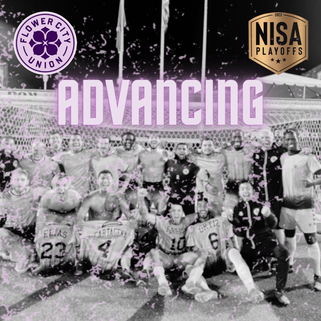 FlowerCityUnion's tweet photo. The Cinderella story continues as the boys in lilac beat @ChattanoogaFC in PK’s to advance to the NISA championship next weekend against @MichiganStarsFC! https://t.co/ASiIc5pJ8F