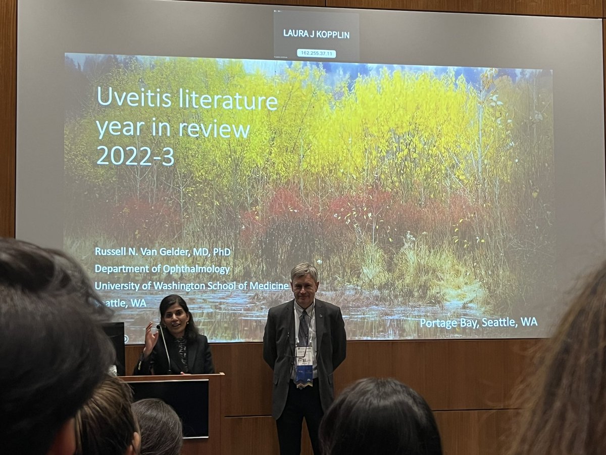 Honored to have presented our study results at the American Uveitis Society during AAO 2023. It was an incredible opportunity to share insights and learn from fellow experts. Grateful for the experience and meeting a true pioneer in the field, Prof. Russell Gelder! #AAO2023