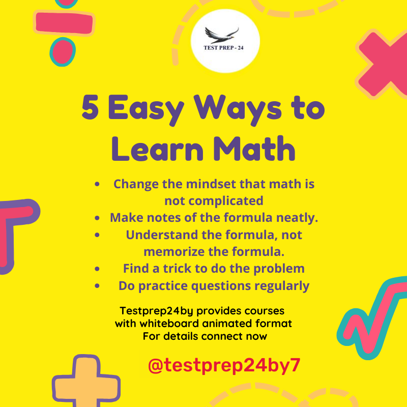 Testprep24's tweet image. Learn Math in Easy ways by Testprep24by7 Through interactive whiteboard animated videos from Testprep24by7
For details check below link
udemy.com/course/master-…
#mathskills #easymath #easymathtricks #testprep24by7