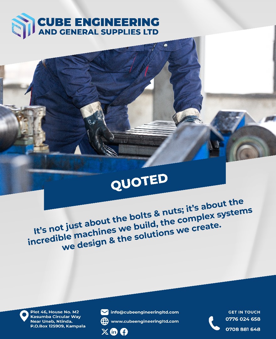 CubeEngineers's tweet photo. For Engineering services &amp; Supplies!, We are the solution!

Have a great week friends

#CubeEngineers https://t.co/mVspgbuFz2