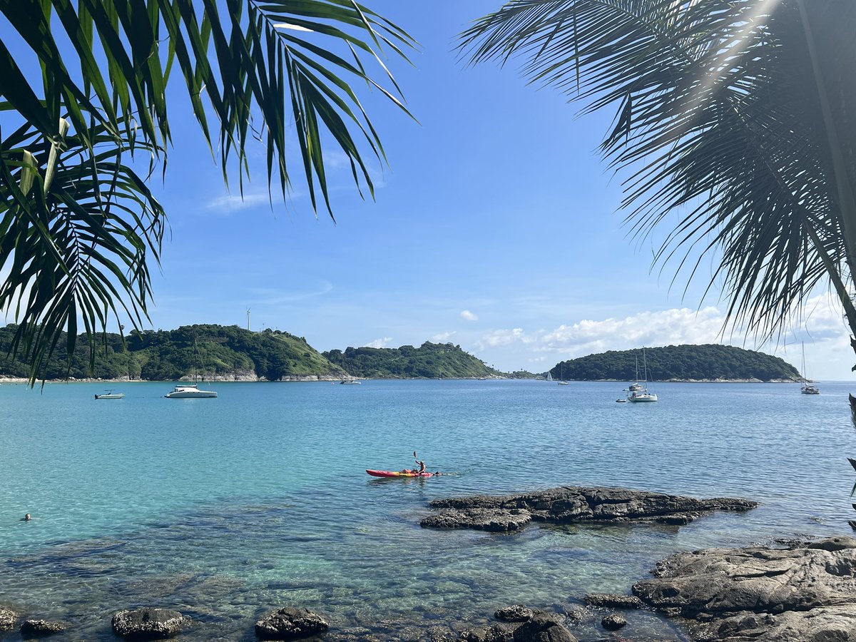 adamlee's tweet image. Nai Harn beach is perfect this time of year. 🏖️ #phuket #rawai
