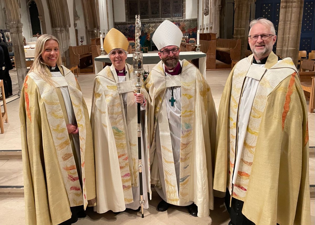 On Saturday, people from across our diocese gathered to welcome the Rt Rev Adam Atkinson as the new Bishop of Bradwell, the Venerable Kate Peacock as Archdeacon of Stansted and the Venerable Jonathan Croucher as Archdeacon of Chelmsford. 

Find out more: buff.ly/3smjfeo