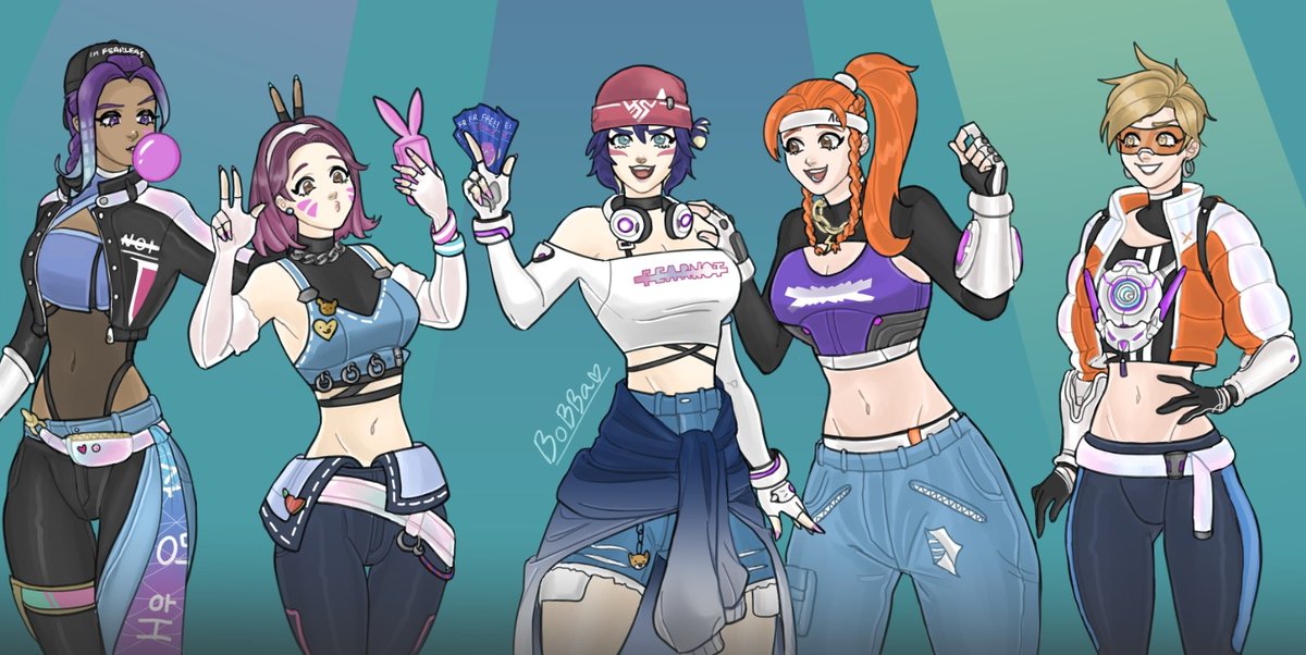 The girls after the concert~
This took me forever to finish 😭
#LESSERAFIMxOVERWATCH2 #OverwatchFanart #Overwatch2 #Kiriko #Sombra #Briggitte #Dva #Tracer