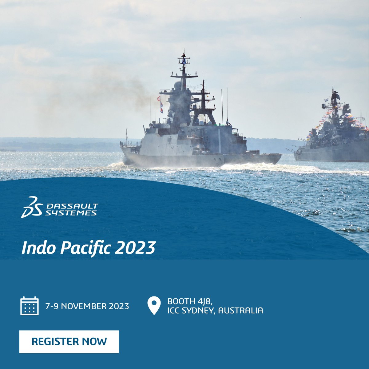 3DSAPSouth's tweet image. We’re all set for @IndoPacExpo! We’re located at booth 4J8, so come by and experience our solutions for design, modelling and #simulation for the #naval defence platform of the future. Speak to us about #modelbasedengineering in shipbuilding.
Register: indopacificexpo.com.au/registration/