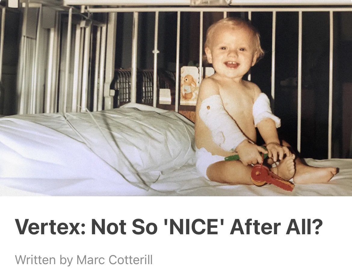 Following the NICE announcement, in my latest article, I explain in laymens terms:

➡️ What it means
➡️ What happens next
➡️ The root cause
➡️ Key facts
➡️ And what we can do

Please share 
bit.ly/MC-NICE-Article

#CF #CysticFibrosis  #kaftrio #Trikafta 
<a href="/VertexSaveUs/">Vertex Save Us</a> <a href="/strawfie/">Strawfie Challenge</a>