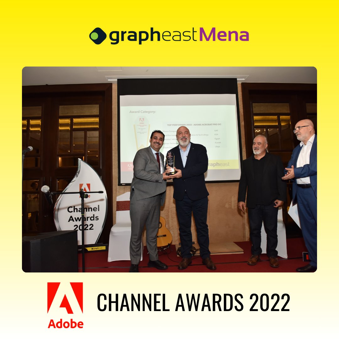 grapheastMena's tweet image. 🏆 Top Performer 2022 - Adobe Acrobat Pro DC

Celebrating exceptional skills and dedication! 🌟

A huge shoutout to the winners of Top Performer 2022 for Adobe Acrobat Pro DC.

#Grapheast #GrapheastMena #AdobeAcrobatProDC #AdobePartner #AdobeChannelAwards #Adobe #Dubai #UAE
