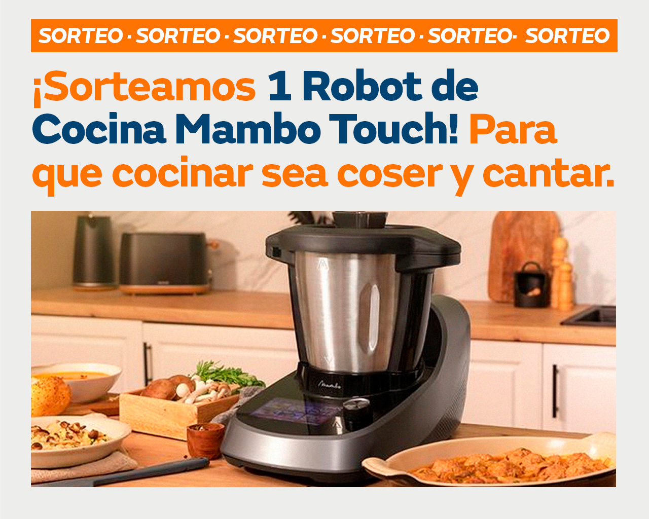 NaturgyClientES on X: 🔴¡SORTEO!🔴 Llévate un pedazo robot de cocina Mambo  Touch de CECOTEC y dile adiós a la pechuga a la plancha. ¡Participar es muy  fácil! 1️⃣ Sigue a @NaturgyClientEs 2️⃣