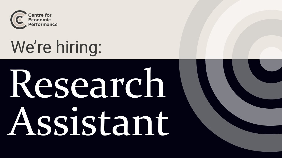 We’re seeking two occasional research assistants to work with @KirchmaierTom & @m_dominguezp on projects examining police demand and criminal outcomes in the UK. @econ_ra Closing: 15 Nov More info: ow.ly/R7Tn50Q3ntE