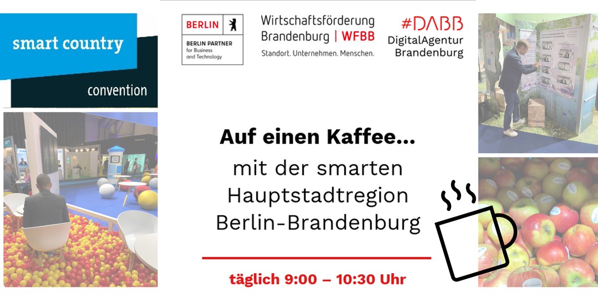 𝗕𝗿𝗮𝗻𝗱𝗲𝗻𝗯𝘂𝗿𝗴 𝗸𝗮𝗻𝗻 𝗦𝗺𝗮𝗿𝘁 - Mit Uns: 07.11. 9.00-10.30 Uhr: Auf einen Kaffee mit der smarten Hauptstadtregion. Mit #Guben, #Berlin, #BadBelzig/Wiesenburg Mark, #Cottbus & #Potsdam lockerer Austausch bei Kaffee & Cottbuser Keksen am @Berlin-Stand, hub27. ^aha