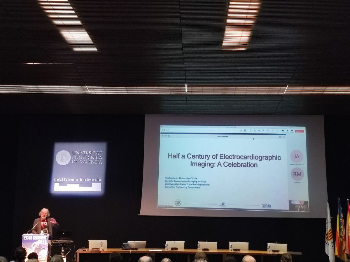 ecgisummit's tweet image. Let’s start with Session 1, Past and Future of ECGI: @RobMacLeod10 is opening #ECGISUMMIT2023 with his talk “Half a Century of Electrocardiographic Imaging: A celebration”