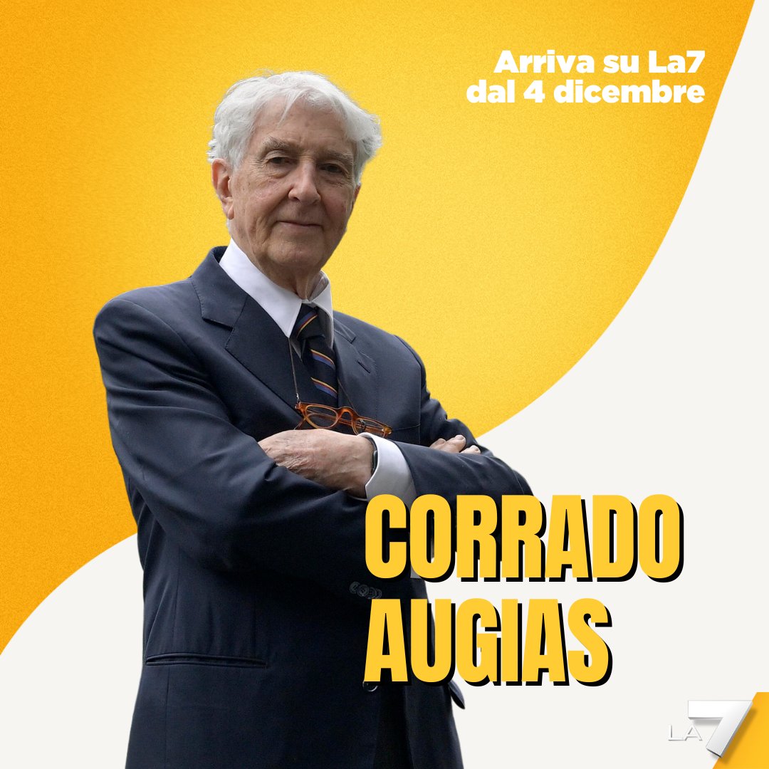 #CorradoAugias entra a far parte della squadra di #La7. Da lunedì 4 dicembre in prima serata, nel nuovo programma dal titolo “La Torre di Babele”, Augias affronterà un tema storico in relazione all’attualità e al mondo contemporaneo.