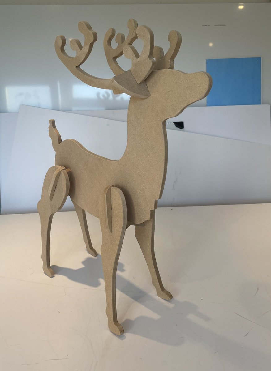 RecreativeSigns's tweet photo. It’s that time of year where we’re getting ready to run some more batches of these beauties.
#Reindeer #wood #MDF #CNC #flatpack #SlotTogether #decoration #InteriorDesign #ShopDecor #WindowDisplay #HomeDecor #Festive #Christmas #SeasonsGreetings #ReadyToPaint #MadeToOrder #carve https://t.co/8ovRZsrPgC