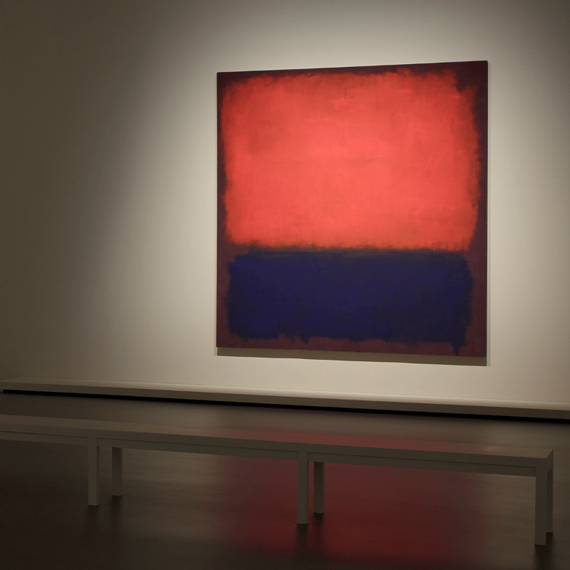 LouisVuitton's tweet photo. #MarkRothko at the #FondationLouisVuitton. Unveiling the artist’s first retrospective in France since 1999, the Fondation is showcasing 115 of his pieces from coveted international collections. Explore the exhibition in Paris until April 2nd, 2024.