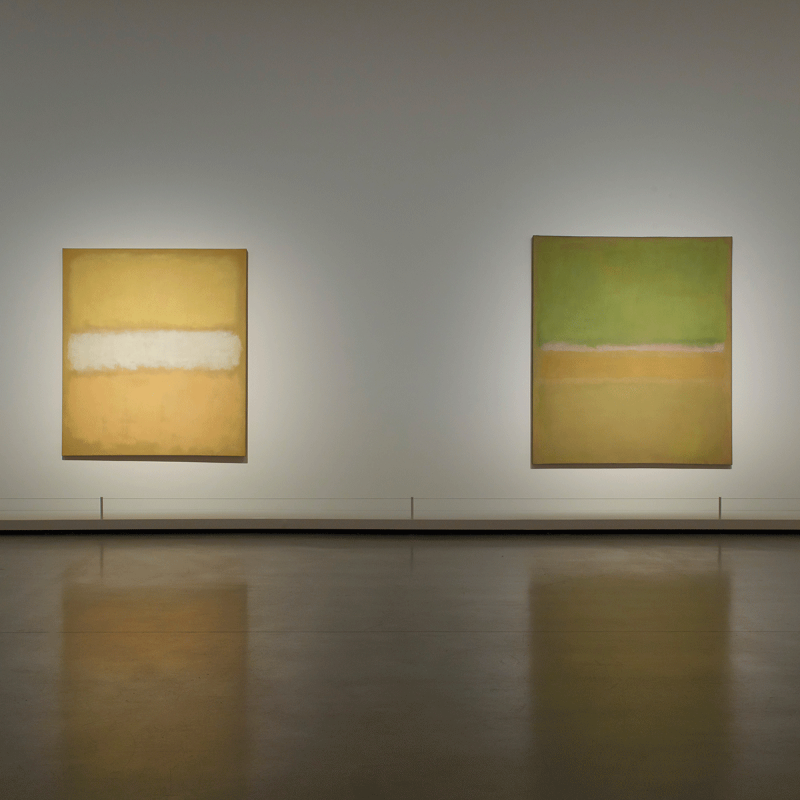 LouisVuitton's tweet photo. #MarkRothko at the #FondationLouisVuitton. Unveiling the artist’s first retrospective in France since 1999, the Fondation is showcasing 115 of his pieces from coveted international collections. Explore the exhibition in Paris until April 2nd, 2024.
