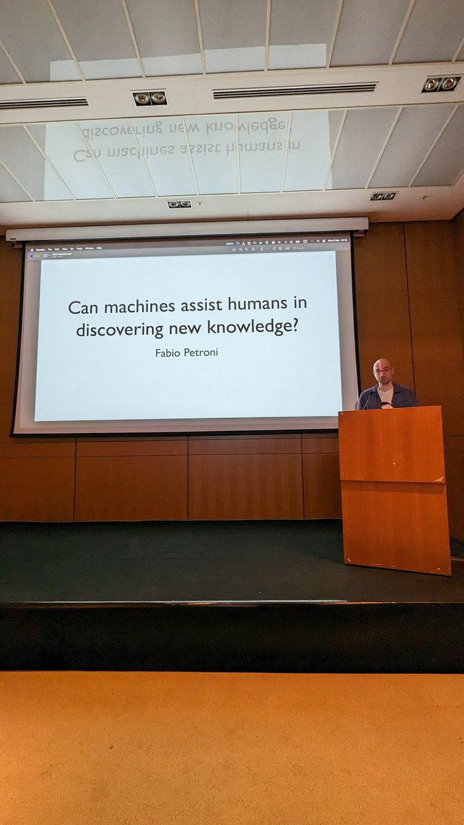 Jan-Christoph Kalo (@janckalo) on Twitter photo Good morning from the <a href="/lm_kbc/">LM-KBC Challenge and KBC-LM workshop @ ISWC 2025</a> workshop at #iswc2023.
Welcome our first keynote speaker <a href="/Fabio_Petroni/">Fabio Petroni</a> from <a href="/samaya_AI/">Samaya AI</a>. Good morning from the <a href="/lm_kbc/">LM-KBC Challenge and KBC-LM workshop @ ISWC 2025</a> workshop at #iswc2023.
Welcome our first keynote speaker <a href="/Fabio_Petroni/">Fabio Petroni</a> from <a href="/samaya_AI/">Samaya AI</a>.