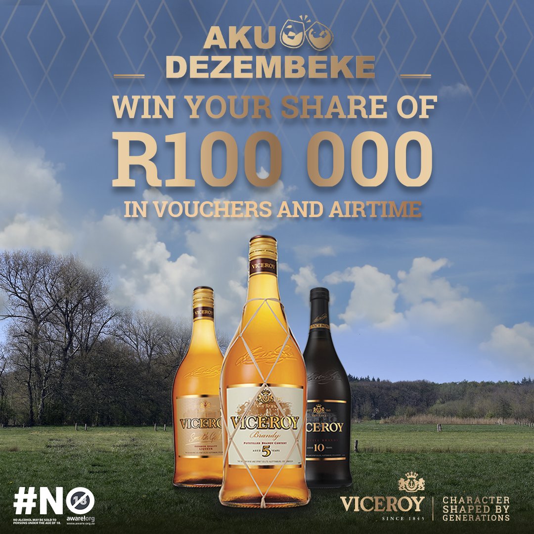 The time for family gatherings and ukuya ekhaya is here!💃🕺
Stand a chance to win R100 000 worth of cash prizes, instant airtime or vouchers.🤩
To enter:
Buy any Viceroy ✅
WhatsApp "Aku Dezembeke" to 087 240 5270 and follow the prompts!
#AkuDezembeke