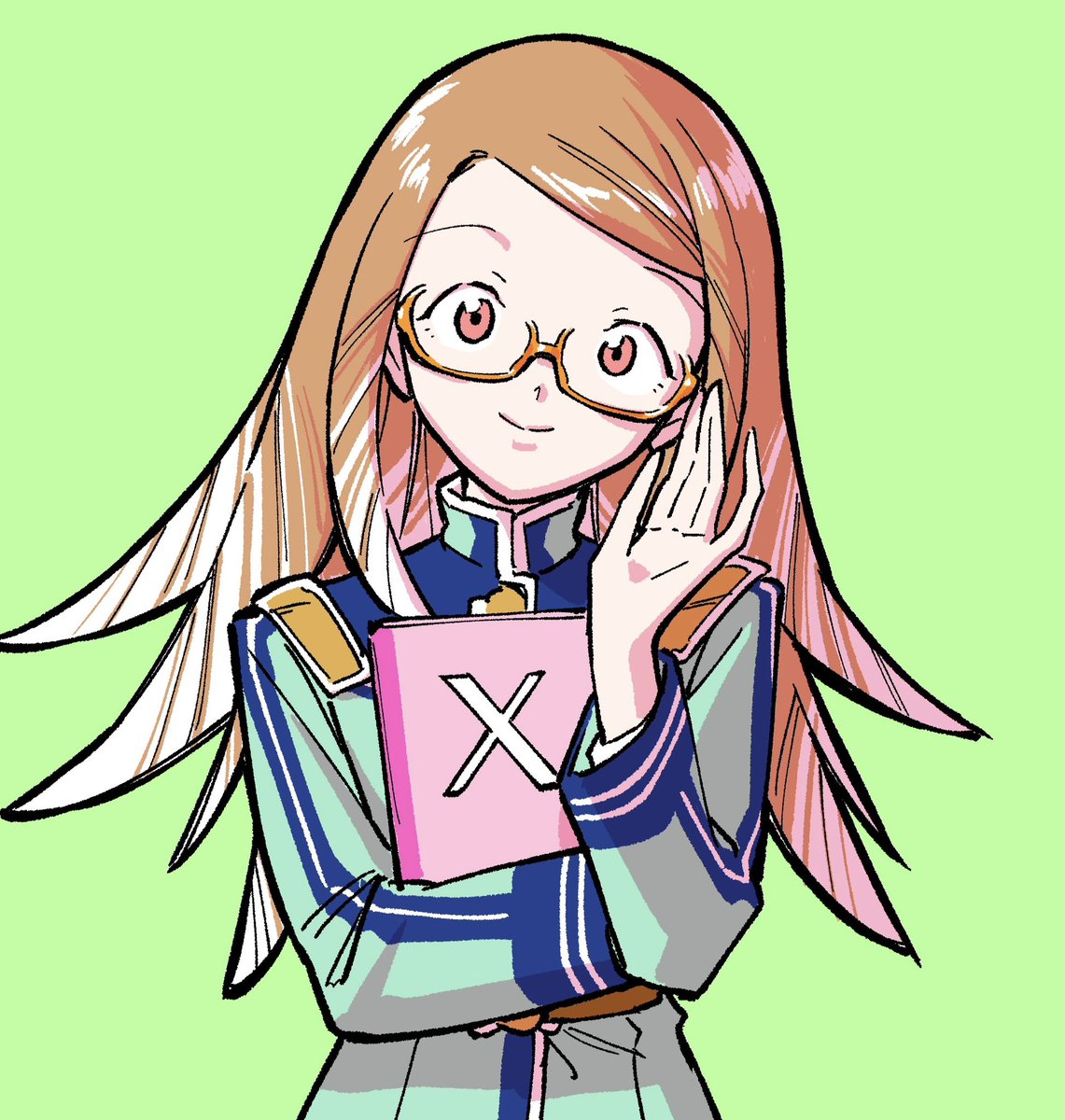 angou_iroha's tweet photo. 【岩崎先生描き下ろし！特別アイコンプレゼント!!】
X(Twitter)の暗号兵の皆様へ、岩崎優次先生より、アイコンイラストが到着!!

今回は、鋭い眼光を眼鏡に隠す、底知れないダークホース「雁音嚇音」が登場！！ぜひアイコンに使ってみてください！

#暗号学園のいろは #西尾維新 #岩崎優次 https://t.co/jkiwyVNTE3