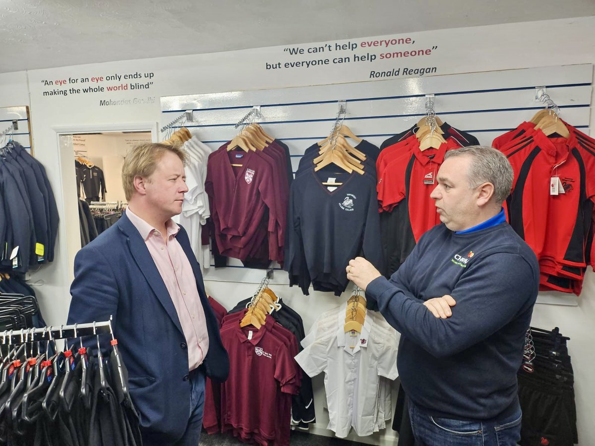 Paul Bristow (@paulbristow79) on Twitter photo Went to Chroma Sport to meet with Darren.  He is supporting the campaign to remove VAT on school uniform. 🤔 
Clothing and shoes for young children are charged at zero rate VAT.  But for uniform for children 14 plus the full standard VAT rate of 20% is charged.💰 Went to Chroma Sport to meet with Darren.  He is supporting the campaign to remove VAT on school uniform. 🤔 
Clothing and shoes for young children are charged at zero rate VAT.  But for uniform for children 14 plus the full standard VAT rate of 20% is charged.💰