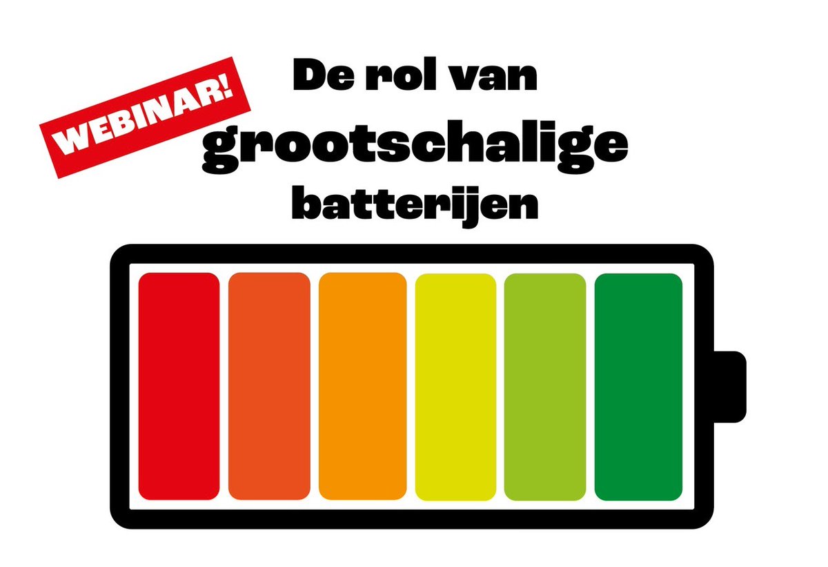 Donderdagmiddag 16 november organiseert RVO het webinar over de rol van grootschalige batterijen bij opweknetcongestie. Aanmelden kan via: rvo.nl/evenementen/ro…

Rijksdienst voor Ondernemend Nederland (RVO)
Liander
TenneT TSO B.V.

#netcongestie #energieopslag