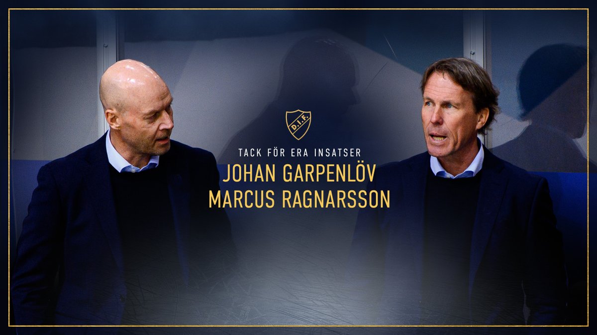 DIFHockeyse's tweet photo. Djurgården informerar att huvudtränare Johan Garpenlöv och assisterande tränare Marcus Ragnarsson lämnar. Duon entledigas från sina respektive uppdrag och vi tackar för deras tid i föreningen.

🔗 https://t.co/81KFrua4p1

#DIFHockey #AlltidOavsett https://t.co/ZwE2ieLrMj
