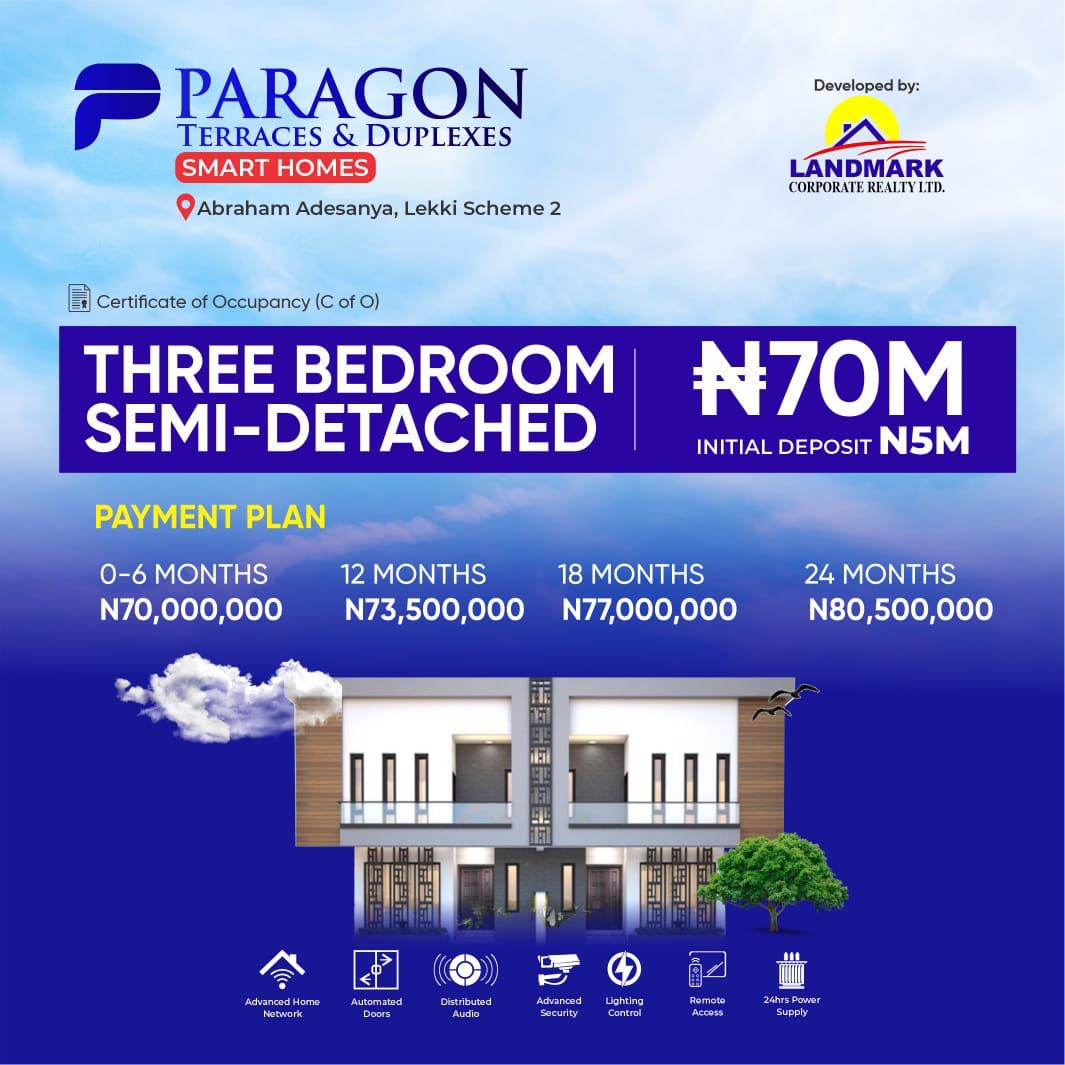 HomewayLimited's tweet photo. Estate location: Okun AJAH
Title: Governor's consent
Purpose : residential
Construction 🚧 stage: off plan 70%
Available house types on the flier.
To buy contact us @HomewayLimited
+2348106432221
#investment #realestate #houses #home #paragonterraces #duplexes #new https://t.co/y2lCl8U3aJ