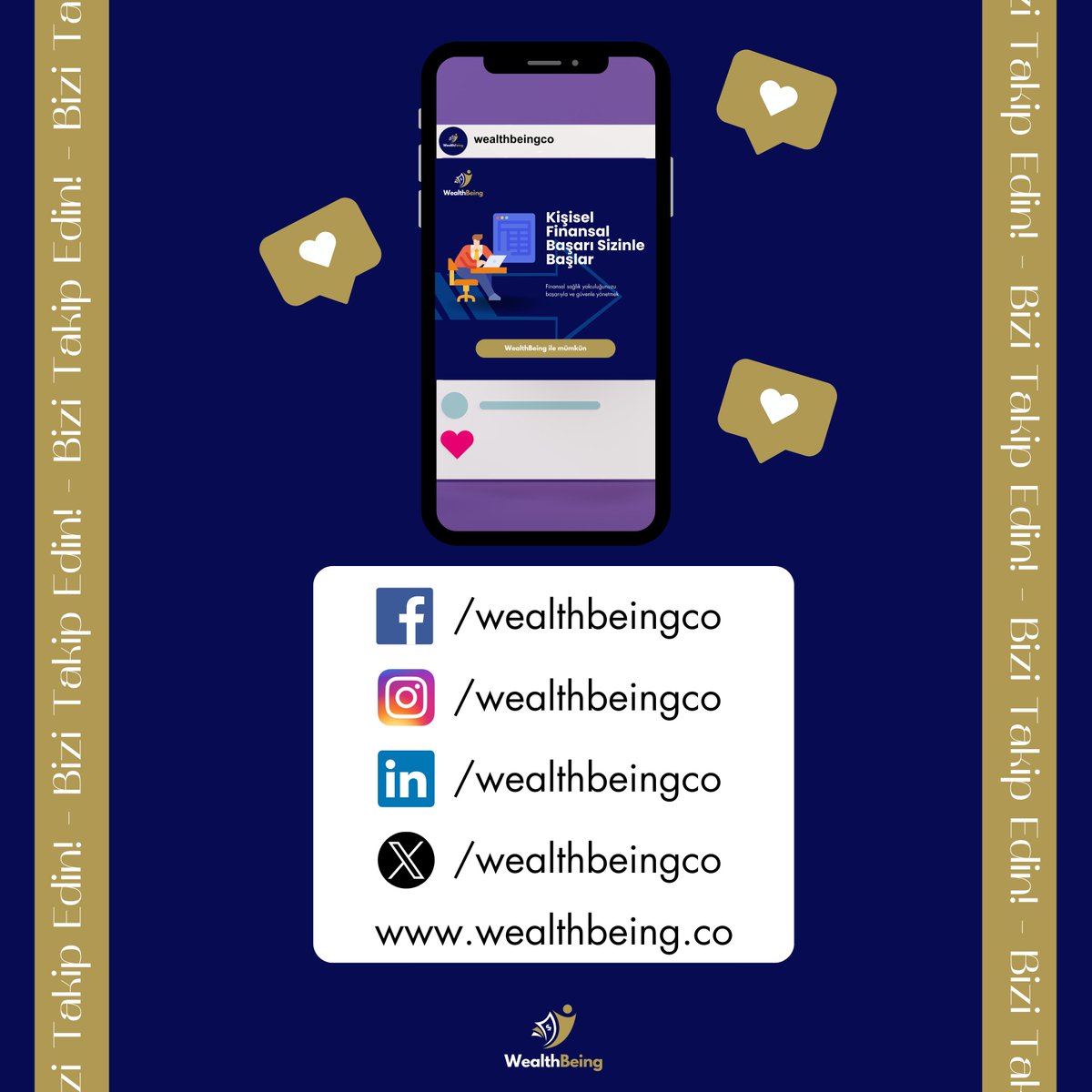 Yeni gelişmelerden hızlıca haberdar olmak için bizi resmi sosyal medya hesaplarımızdan takip edin.

/wealthbeingco

#finansalsağlık