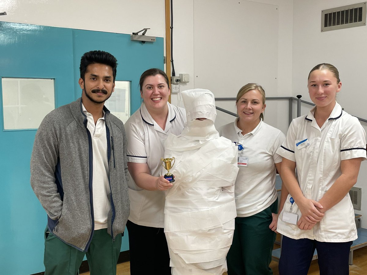 Mini-team challenge Halloween style. The winners are the Surgical team 
#acute <a href="/HHFT_Therapies/">HHFT Therapies</a> <a href="/HHFTnhs/">Hampshire Hospitals</a> 
#Wellbeing