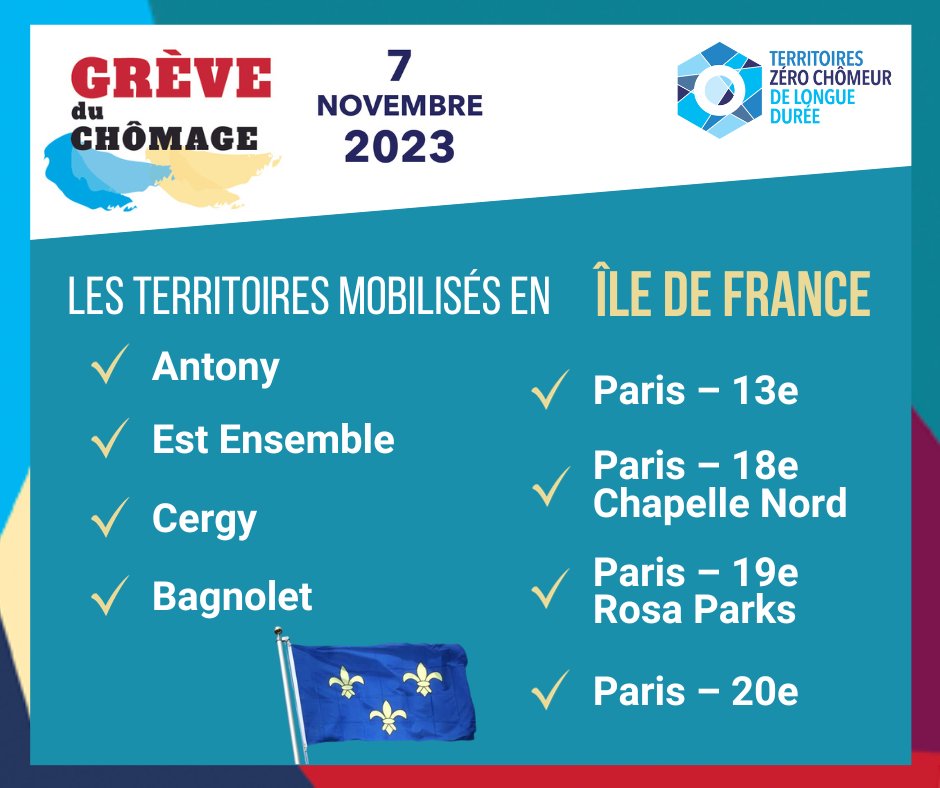 ZeroChomeurLD's tweet photo. #GrèveDuChômage // La Grève du chômage, c'est demain, avec les 64 territoires mobilisés pour l'événement sur toute la France 🤩

Dans les Hauts-de-France, en Normandie ou encore en Île-de-France, les territoires habilités ou émergents sont nombreux à participer💪 https://t.co/hCWGiqlLos