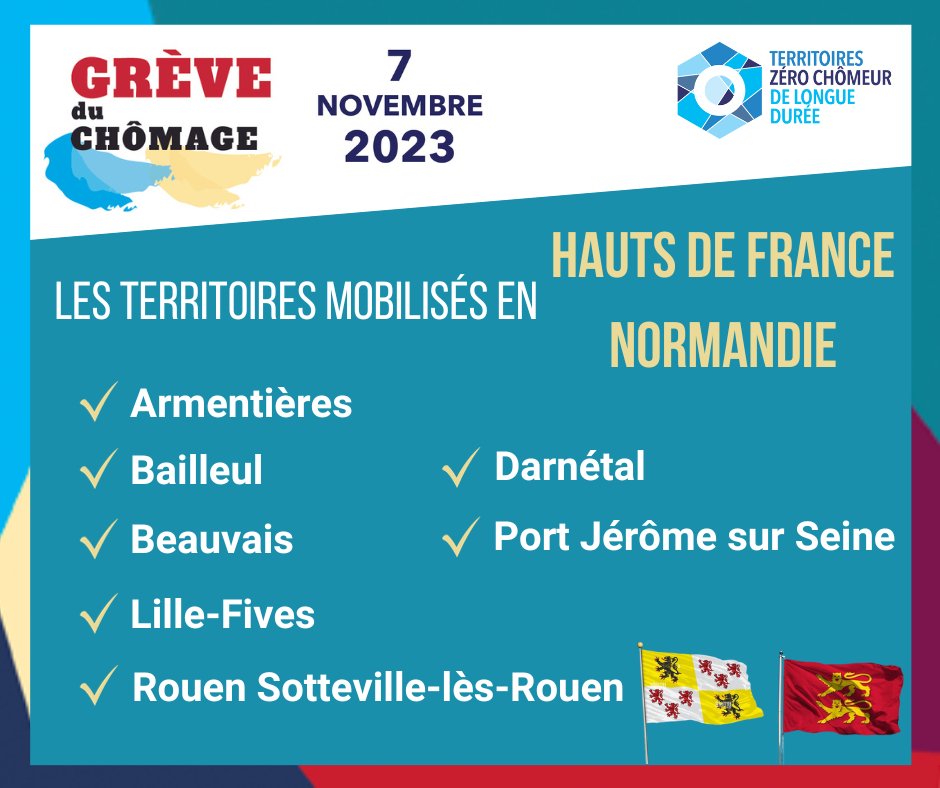 ZeroChomeurLD's tweet photo. #GrèveDuChômage // La Grève du chômage, c'est demain, avec les 64 territoires mobilisés pour l'événement sur toute la France 🤩

Dans les Hauts-de-France, en Normandie ou encore en Île-de-France, les territoires habilités ou émergents sont nombreux à participer💪 https://t.co/hCWGiqlLos