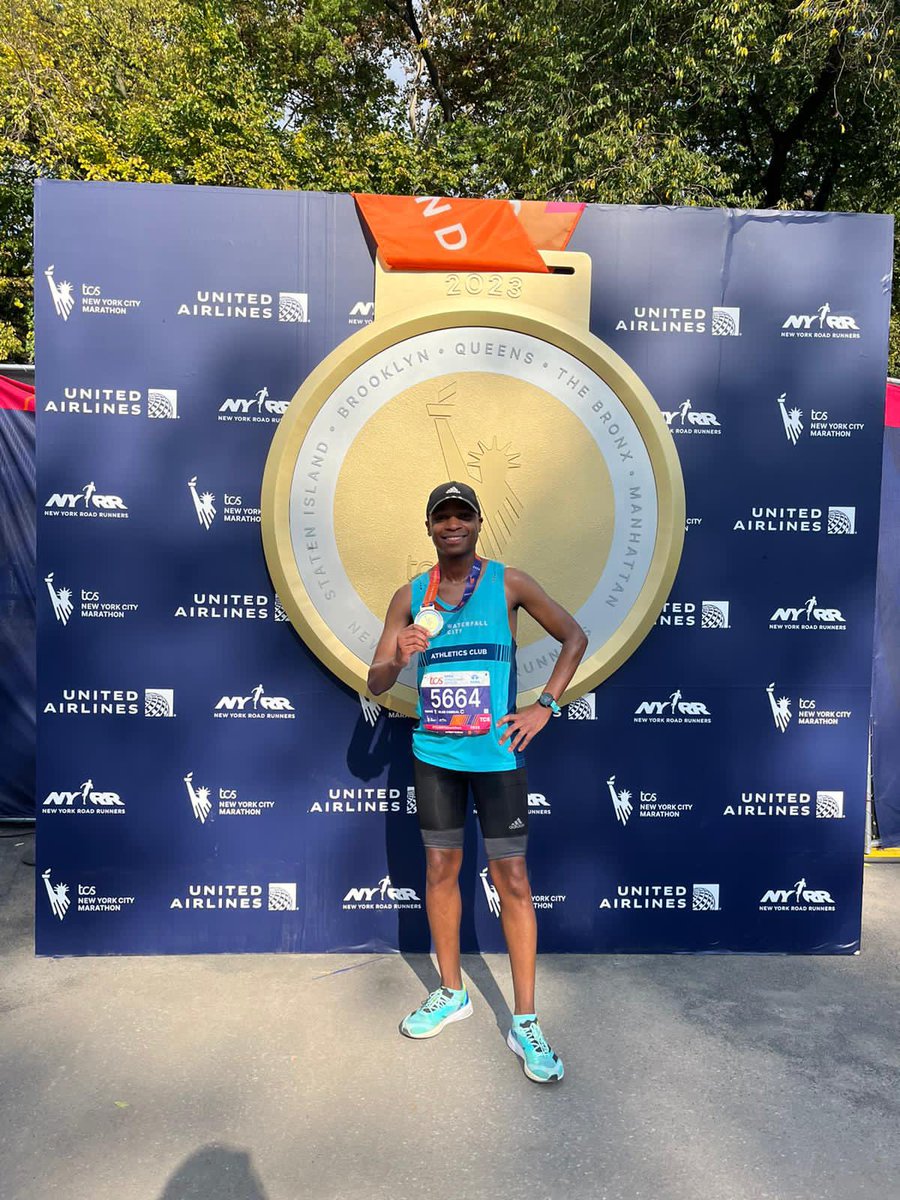 TCS New York Marathon 2023. I went for the moon and I missed but I am so happy I was able to hold on when I was struggling to achieve a sub 3 marathon. #WaterfallCityAC #NewYorkMarathon #Hoping #Belief