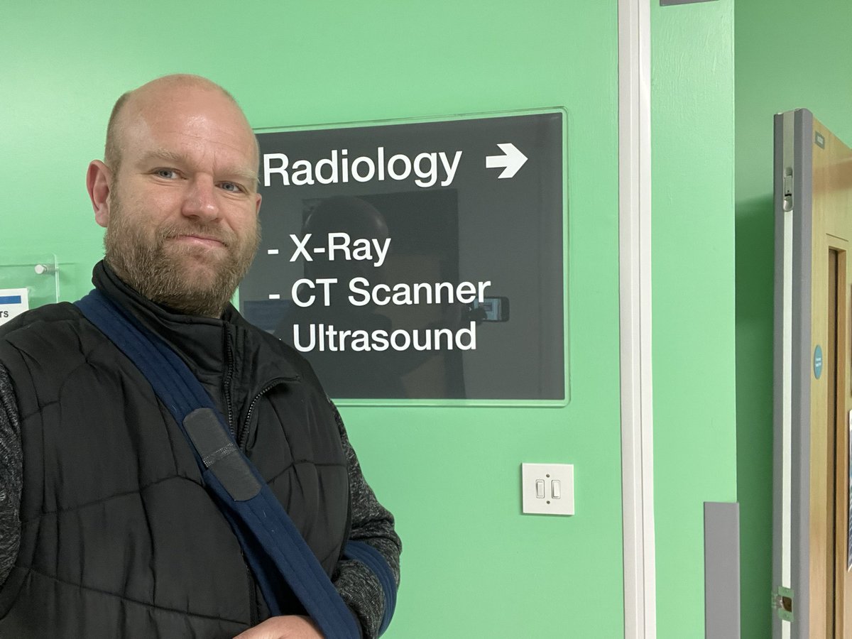 Early start at Newark Hospital for a Ultrasound on my should to see what damage I have done to my Tendons #shoulderinjury #shoulderinjuryrecovery #newarkhospital #ultrasoundscan #rotatorcuff