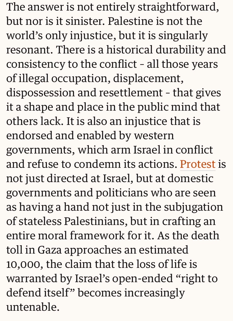 This article by @nesrinemalik is good about the protests - the reasons why people are gathering are not straightforward but not sinister. These are not hate marches. theguardian.com/commentisfree/…