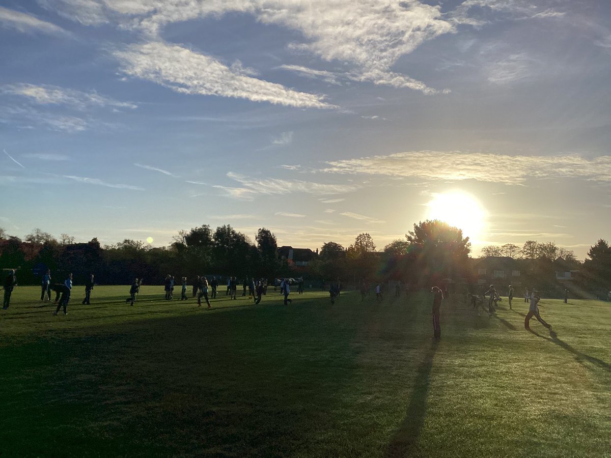 It was a beautiful morning and wonderful to see so many pupils back playing sport after half term.