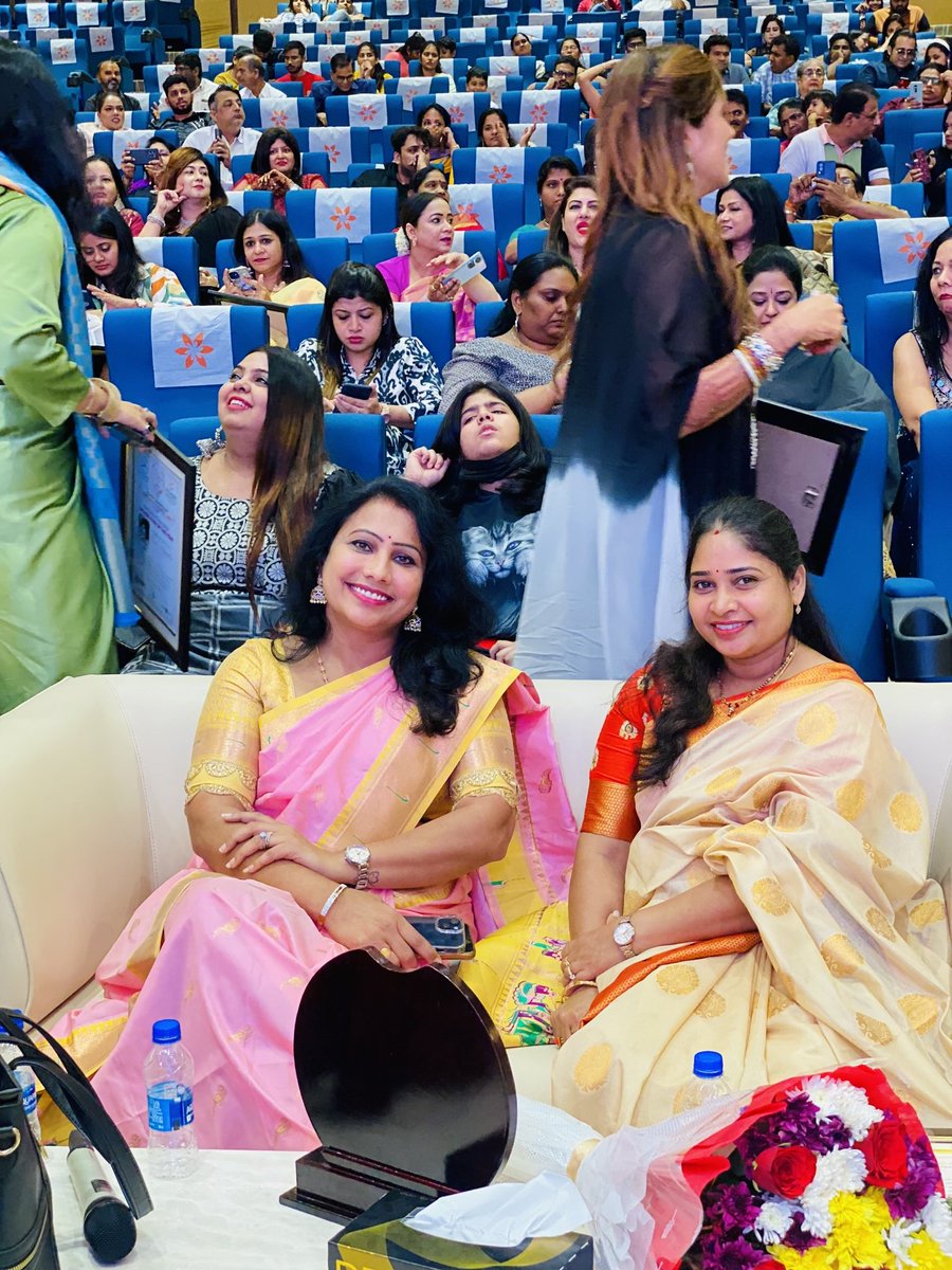 Itsmevaram's tweet photo. "🏆 Delighted to share that my mom has been honored at the Women Leadership Conclave &amp; Awards 2023 by Yashoda Hospital and Mercedes Benz Silver Star. Her achievements inspire us all at the #WomenAchieversForum. #ProudDaughter #LeadershipAwards" https://t.co/hAQxEd7lXX