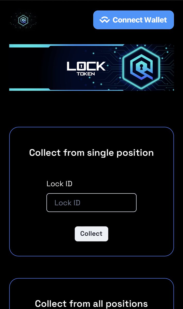 LockTokenLabs's tweet photo. Our LP locker dapp is LIVE!

https://t.co/WQVzvxorf1

Any creator/developer with the vision to transform DeFi can now utilize Uniswap V3 to the fullest extend. 

Lock your LP with us and collect on 1% of trading volume. Simple as that.

#LOCK #ETHEREUM $LOCK https://t.co/WqeHs4fCxx