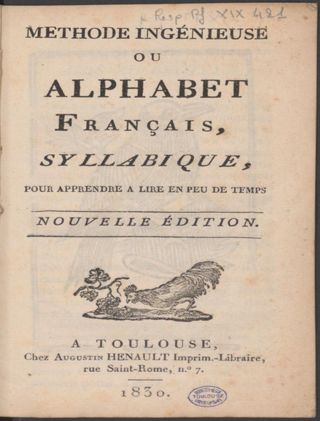 DebrayEve's tweet photo. 🔍#Focus🔍
En cette journée de rentrée, #Tolosana vous propose de remonter le temps en vous présentant 2 méthodes de #lecture imprimées à #Toulouse et utilisées dans les écoles toulousaines.
Article entier : https://t.co/oruDOVkfuc
#LivresAnciens #BibNum #LundiMotivation https://t.co/Gj7WHrsYn1