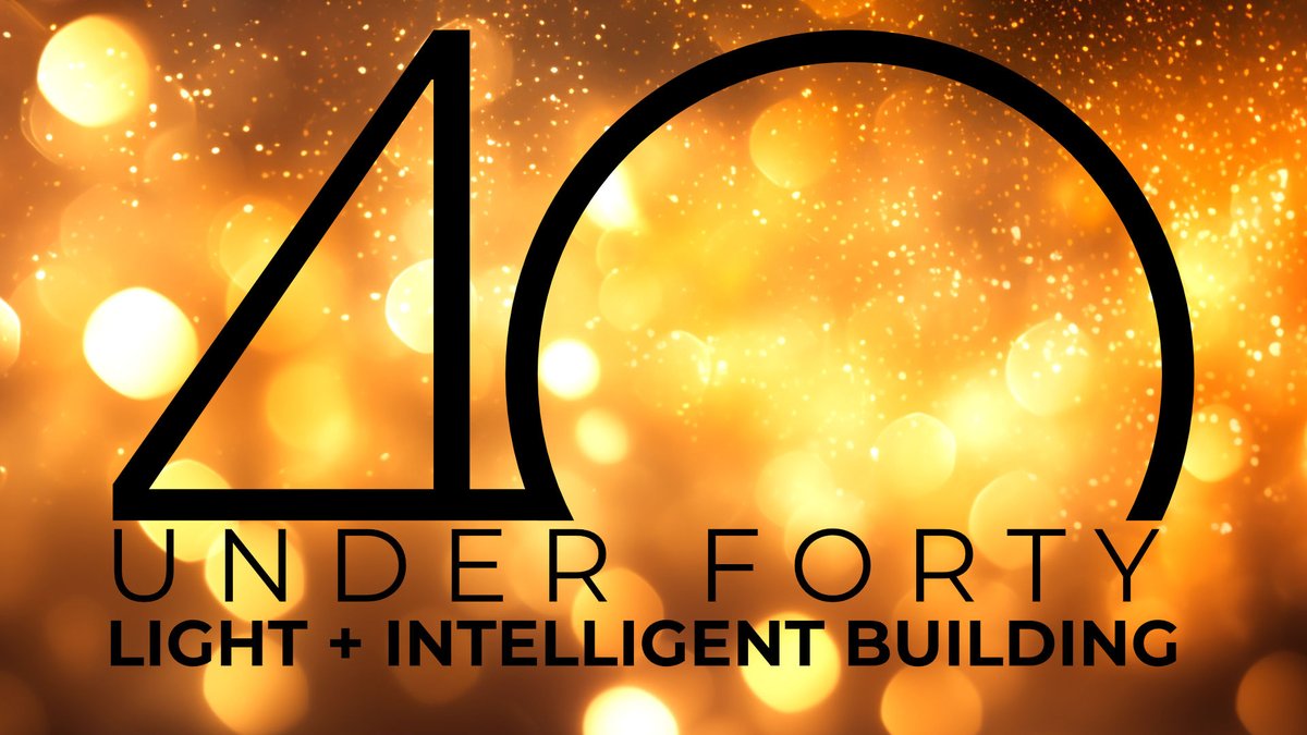The 2023 winners of the #40under40 will be announced in January 2024 at Light + Intelligent Building Middle East.

Please keep following for information on how to watch the reveal.  In the meantime, there is stiil time for your nominations for 2023. 

40under40.events